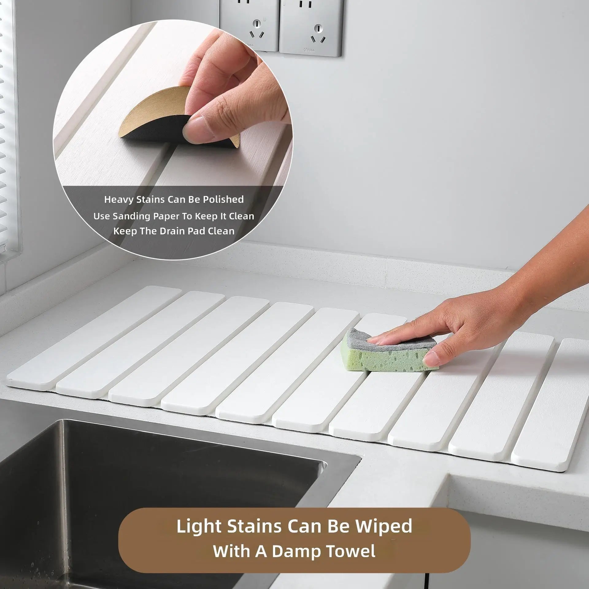 Foldable Diatomite Bath Mat