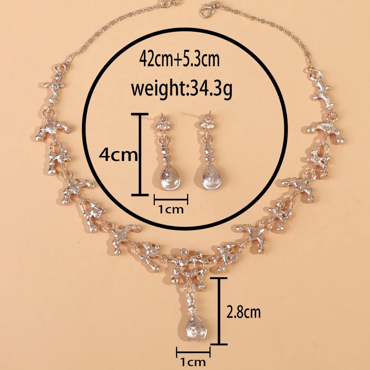 Elegant Rhinestone Wedding Jewelry Set