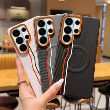 Luxury Magnetic Leather Case for Samsung Galaxy S24-S26