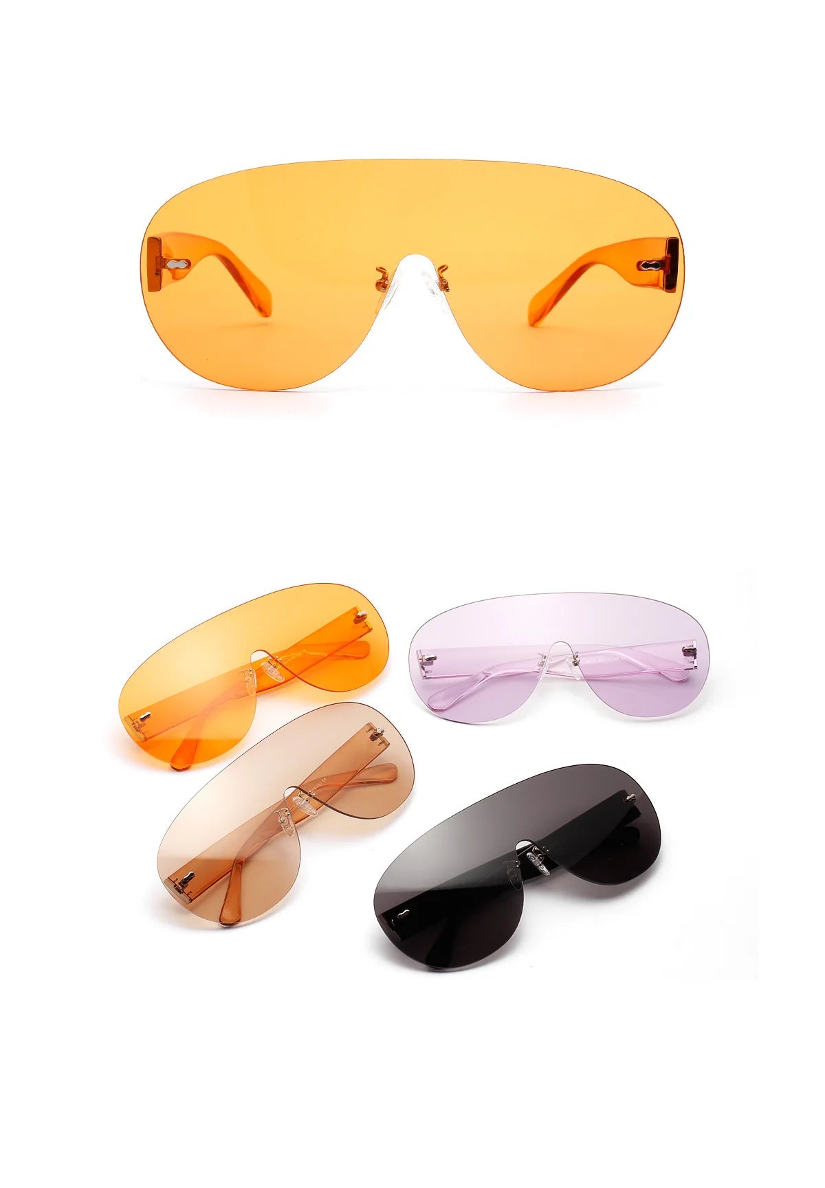 Vintage Designer Sunglasses for Women - Fashion Marginal Frame