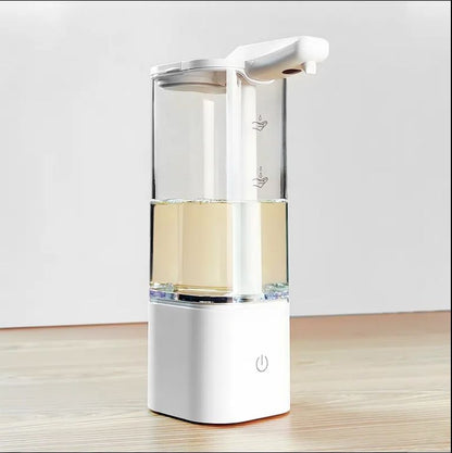 Touchless Rechargeable Soap Dispenser 550ml – Automatic Pump for Dish Soap, Body Wash & Shampoo