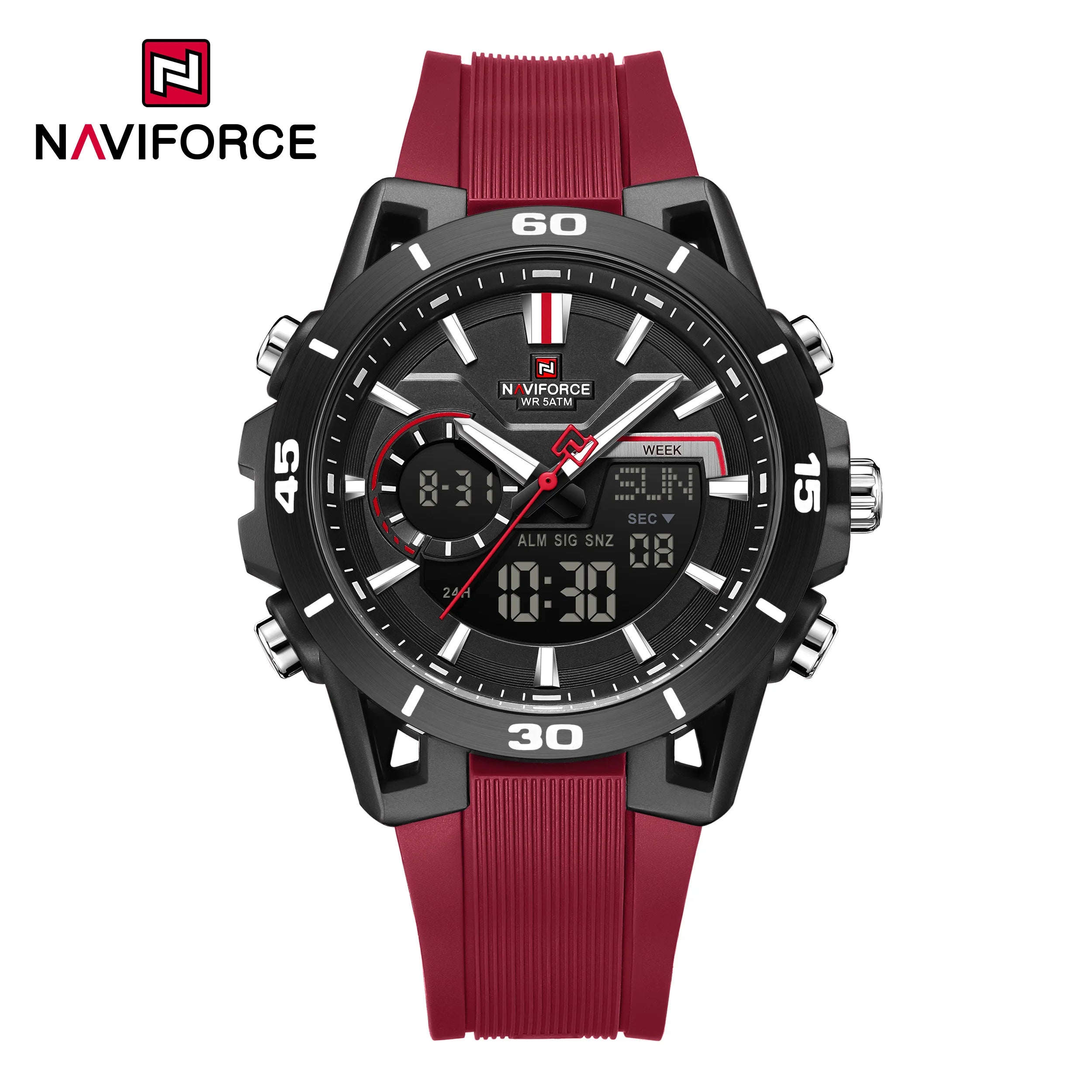 NAVIFORCE 7135 Men's Dual Display Sports Watch