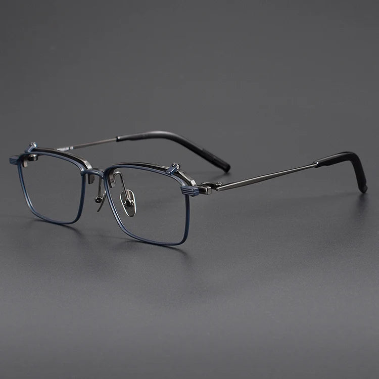 S401T Titanium Flip-Up Square Eyeglasses
