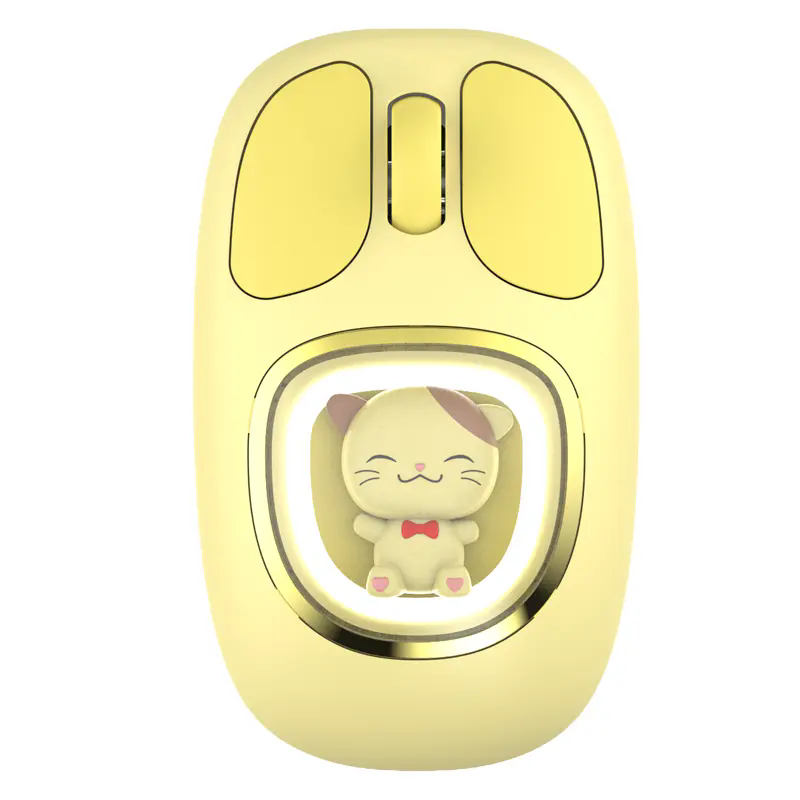 GlowPaw Wireless Mouse – Cute LED Breathing Light Rechargeable Type-C Mouse