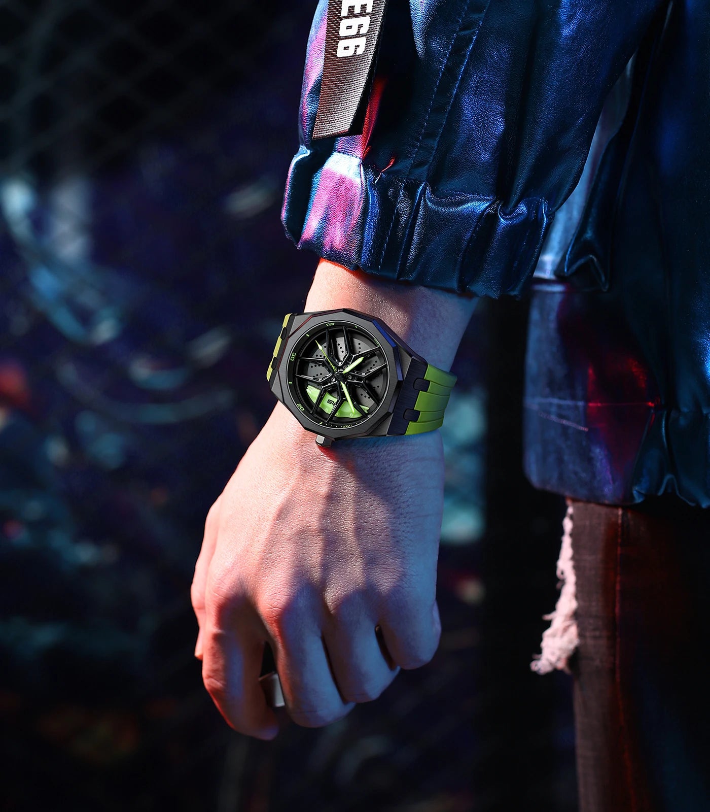 Original 3D Wheel Watch Waterproof Spinning Luxury Quartz Wrist Men Watch Rim Wristwatch Rotate 360 Man's Watches for RS Q8