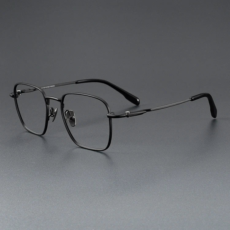 Luxury Titanium Eyeglasses - Gold, Lightweight & Stylish