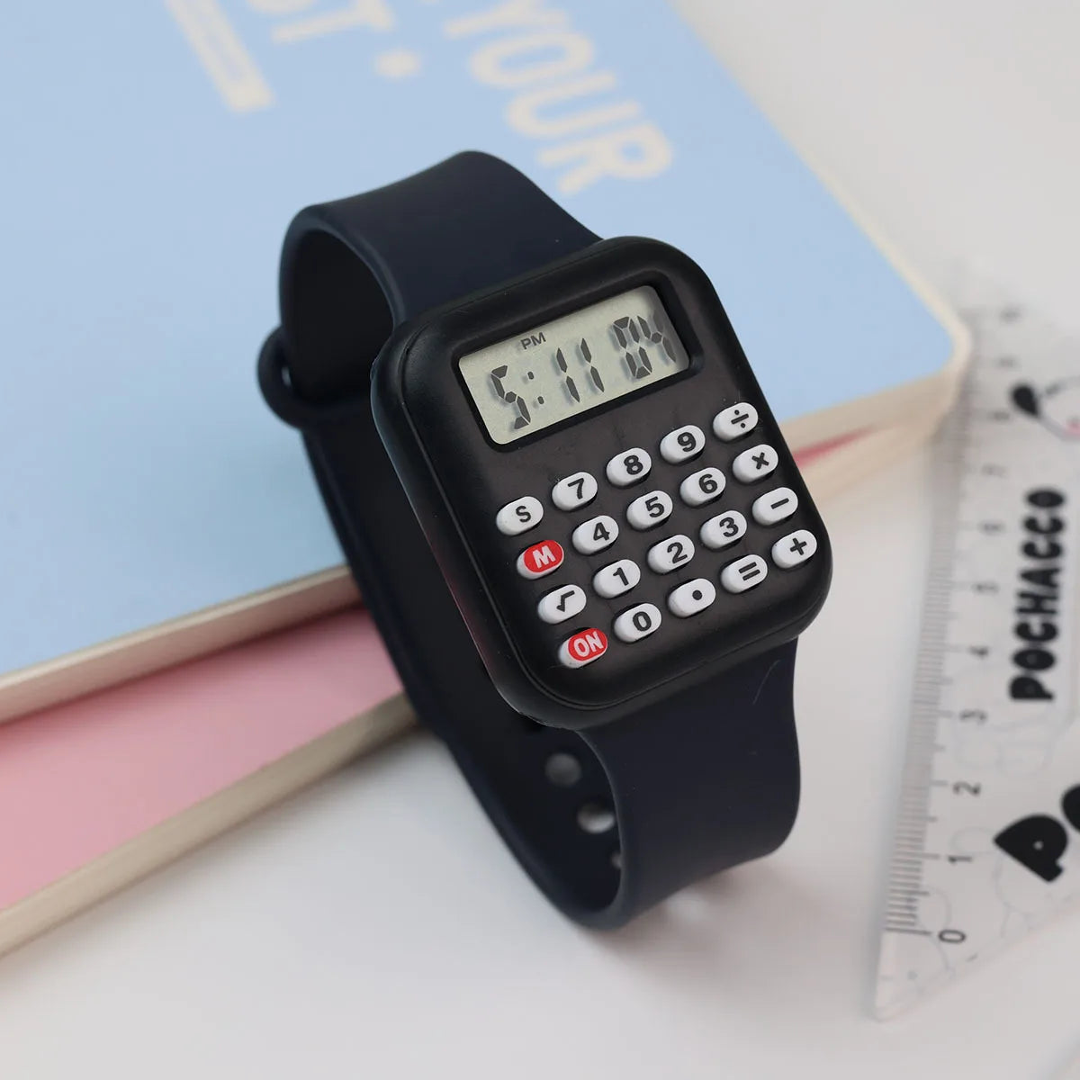 Kids Multifunctional LED Calculator Watch