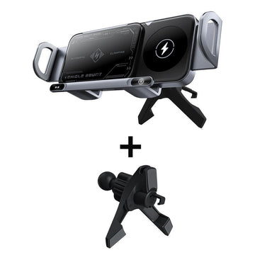 MagCharge Pro Car Mount – 15W Magnetic Wireless Charger Holder