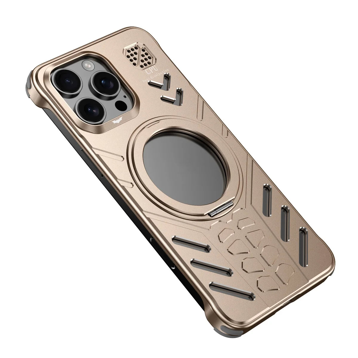 Aluminum Metal Hollow Magnetic Phone Case for iPhone