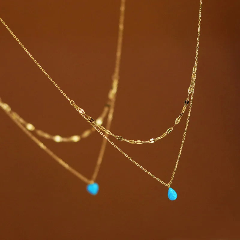 Waterproof Stainless Steel Heart Pendant Necklace