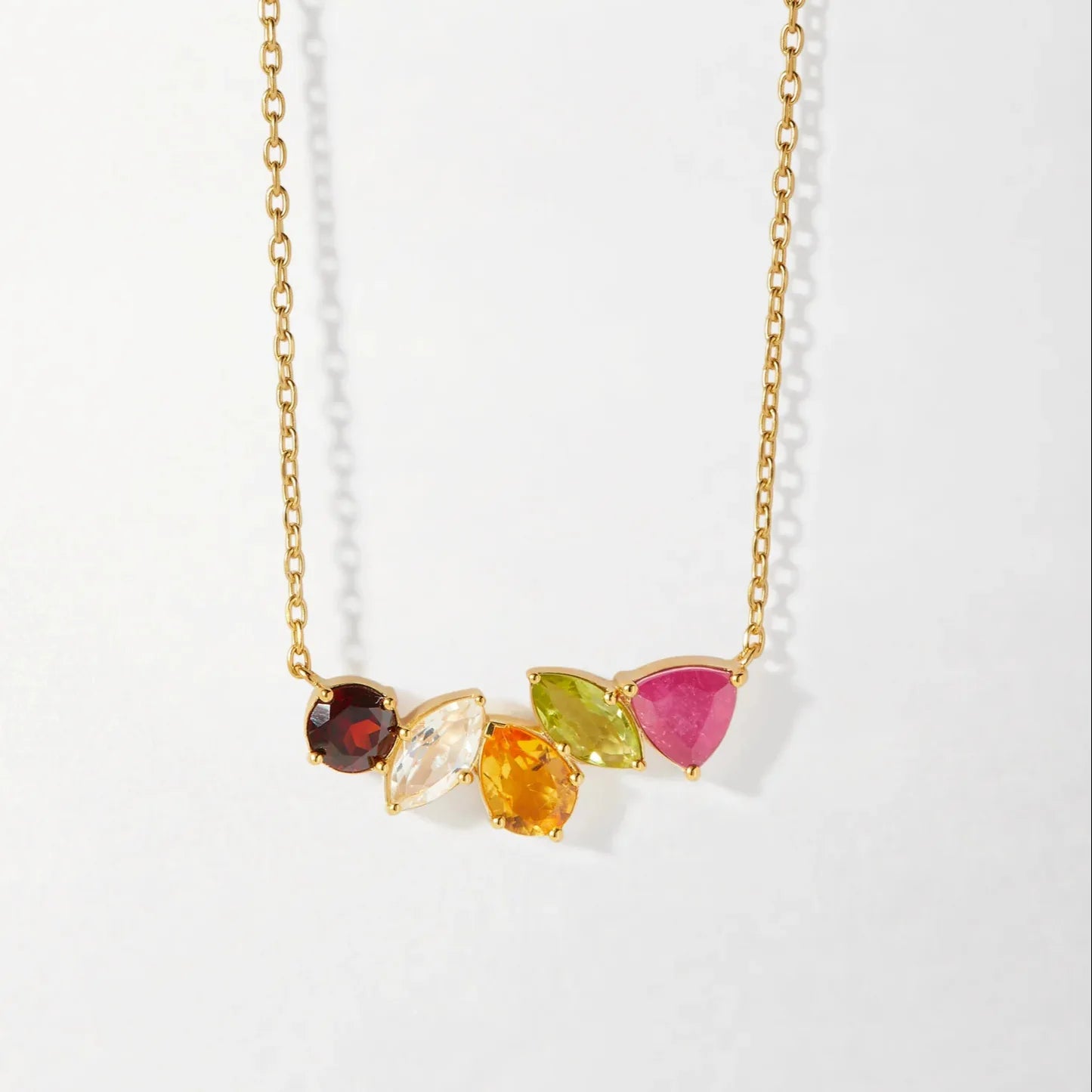 Elegant Zircon Stainless Steel Necklace