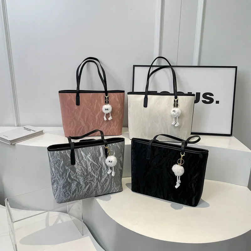 Large Capacity Zipper Closure Tote Bag for Women