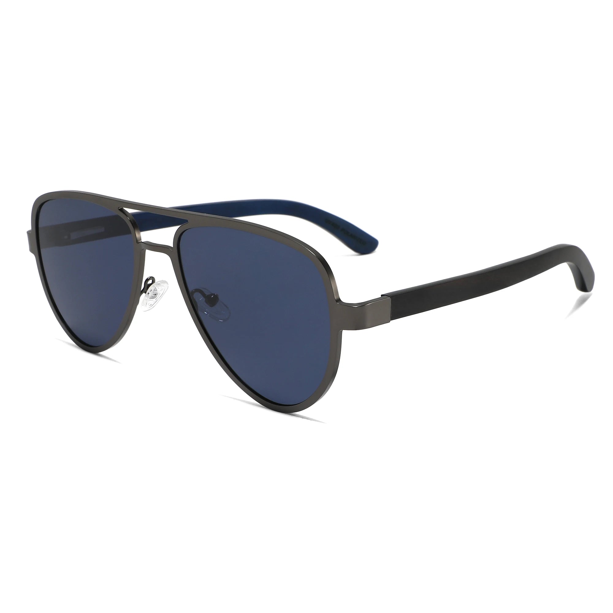Wood Temple Polarized Retro Sunglasses