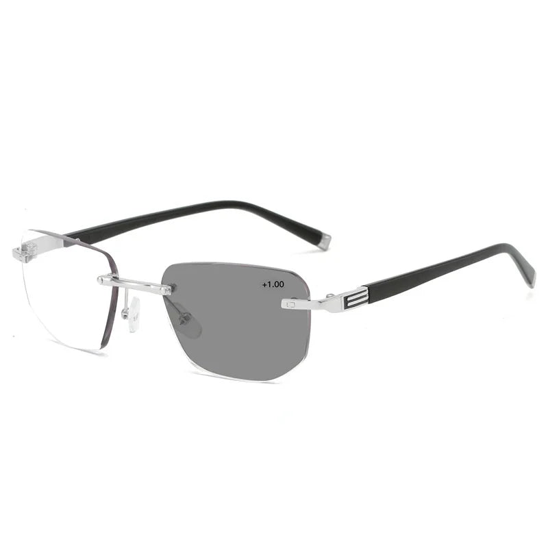 Gold Frame Photochromic Multifocal Sun Readers
