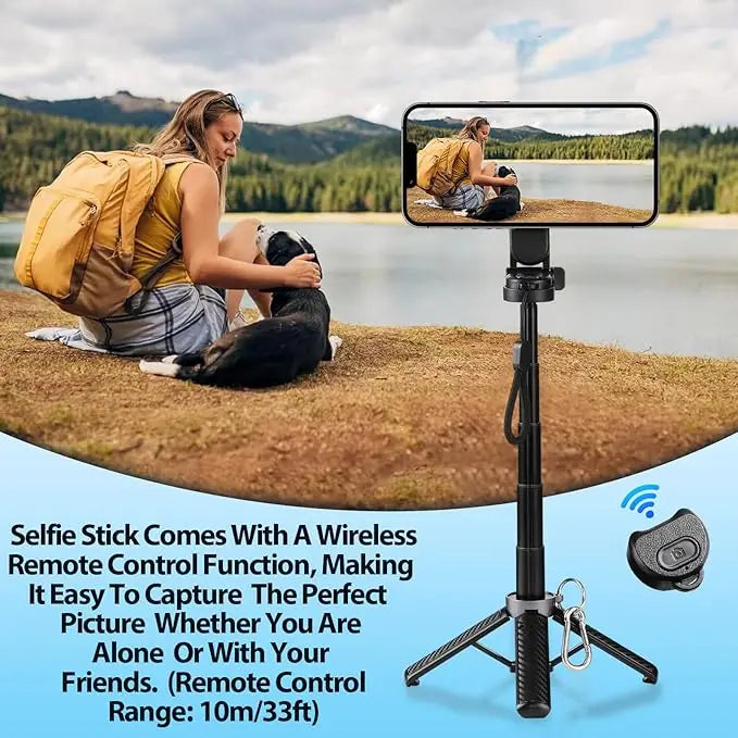 4 in 1 Multifunctional Magnetic Selfie Stick 360 Degrees Rotation