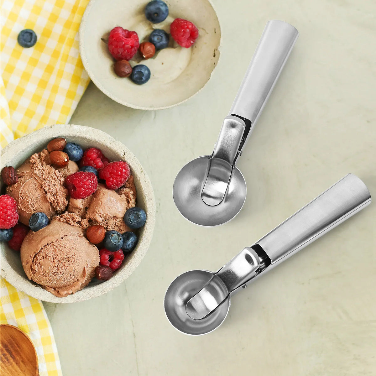Advanced Ice Cream Spoon and Trigger Ice Cream Spoon Stainless Steel