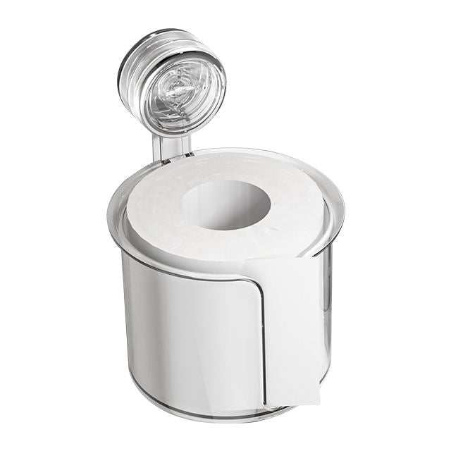 Modern Plastic Round Tissue Storage Box for Bathroom & Living Room