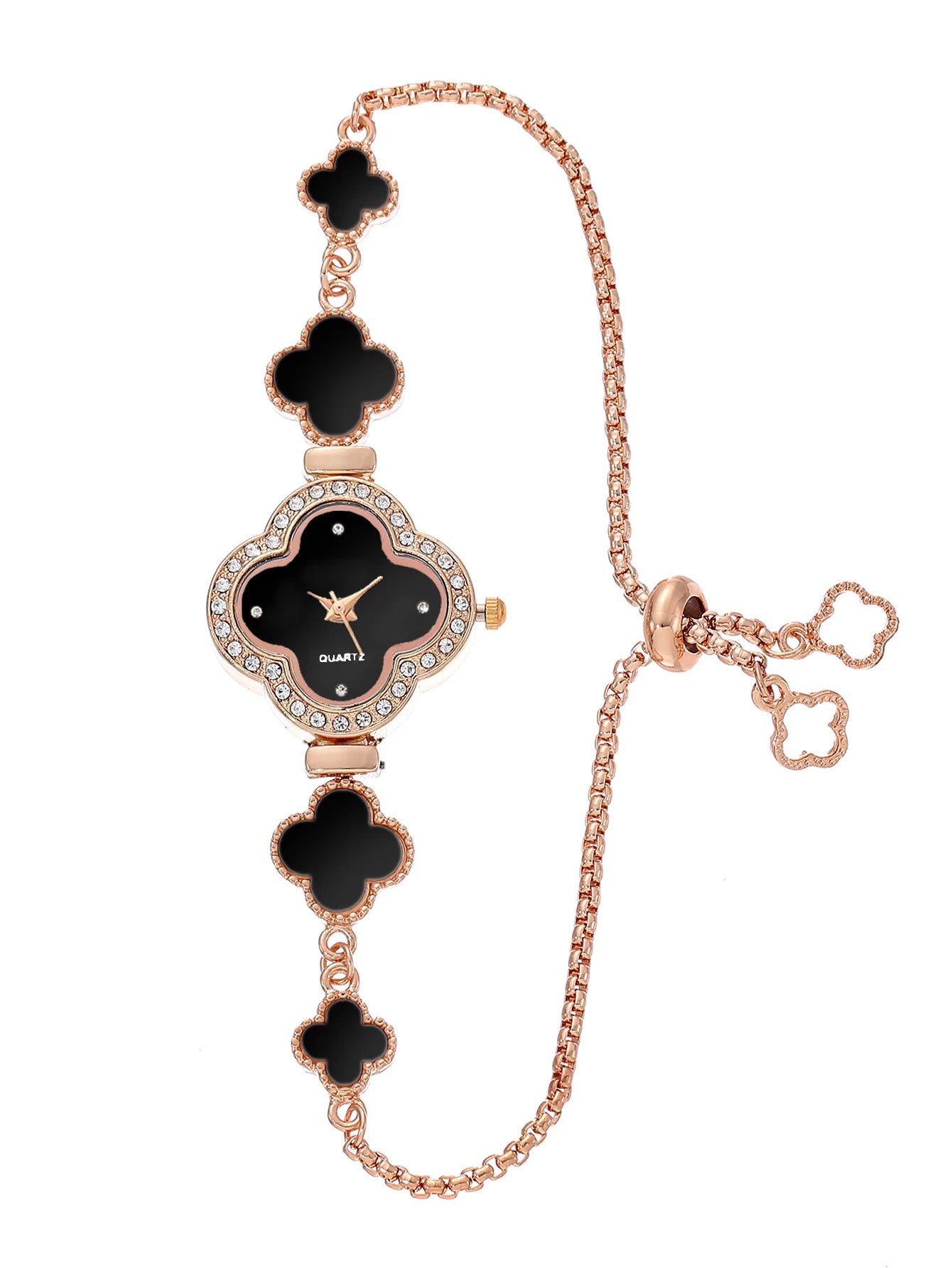 LUCKYFOX Women's Quartz Watch - Luxury Clover Design