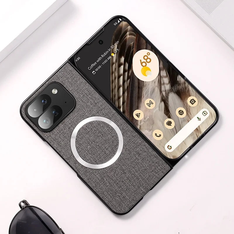 Luxury Cloth Pattern Magnetic Case for Google Pixel
