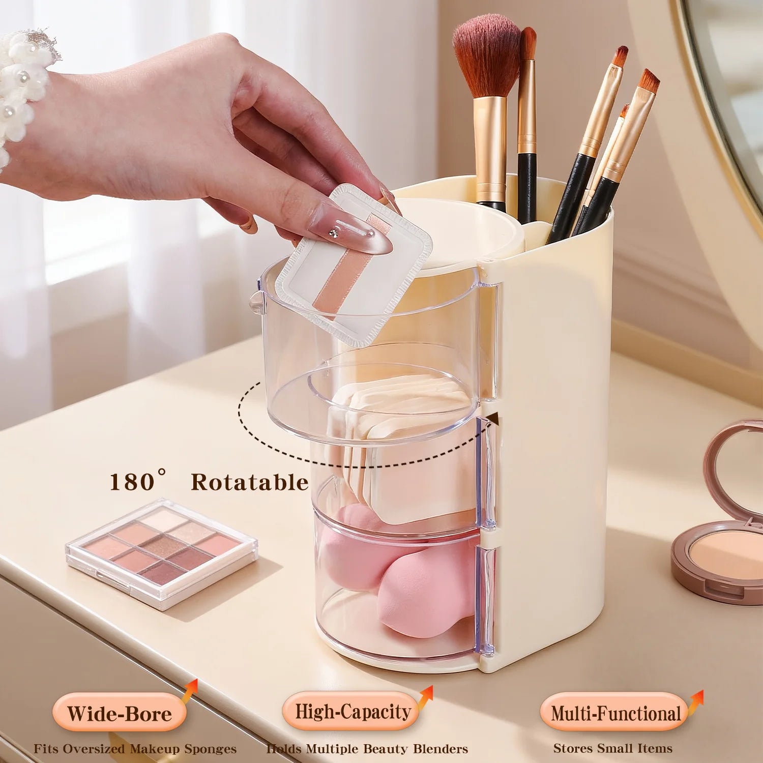 Rotating Makeup Organizer