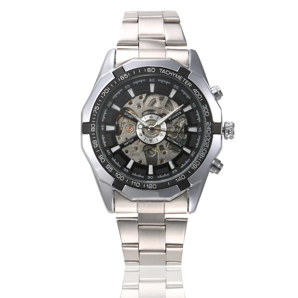 Luxury Designer Men's Automatic Watch - Stainless Steel