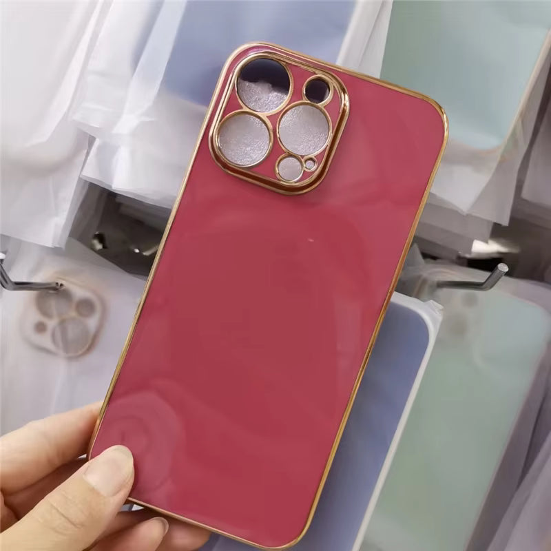 Luxury Plating Shockproof Soft TPU Phone Case for Samsung