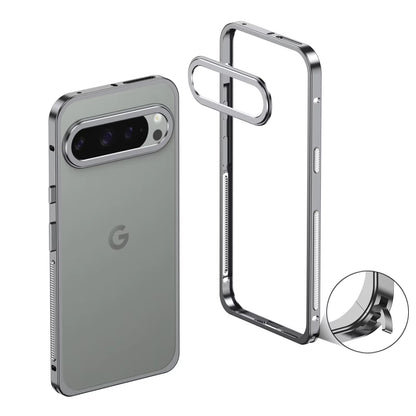 Premium Metal Frame Shockproof Bumper Cover for Google Pixel 10 9 8 7 Pro XL 9a with Lens Protector