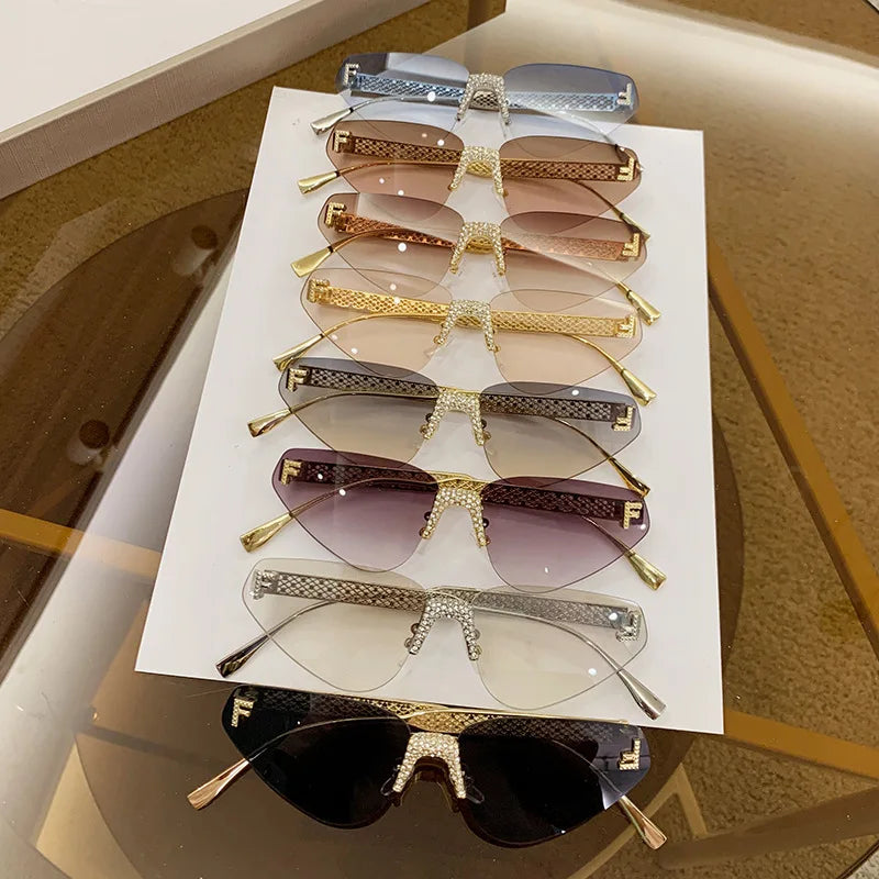 Luxury Cat Eye Sunglasses for Women - UV400 Protection