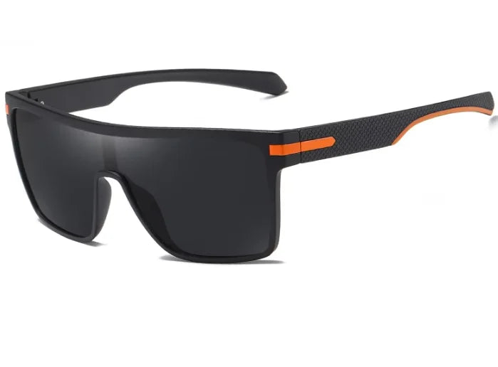 Blue Gradient Polarized Sunglasses with Carbon Fiber