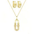Luxury 14k Gold Plated Zircon Jewelry Set