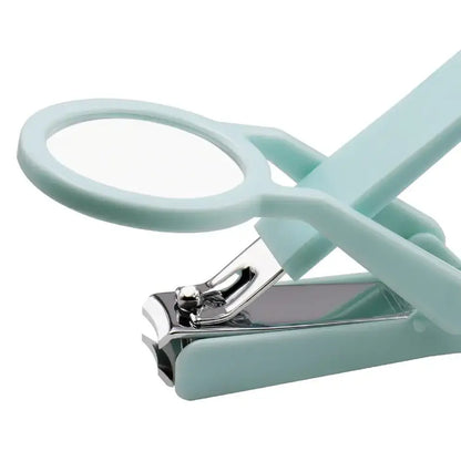 Elderly Nail Clipper with Magnifying Glass – Practical Stainless Steel Anti-Splash Trimmer
