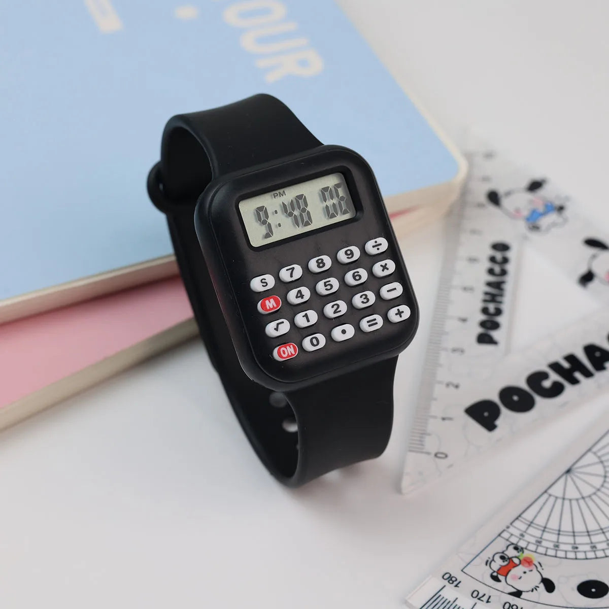 Kids Multifunctional LED Calculator Watch