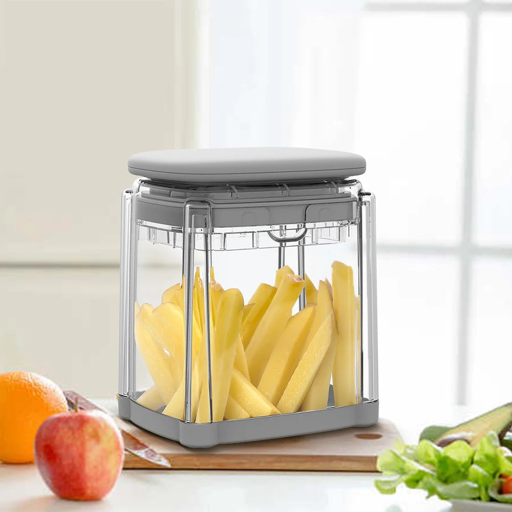4-Blade Stainless Steel Vegetable Slicer & Chopper