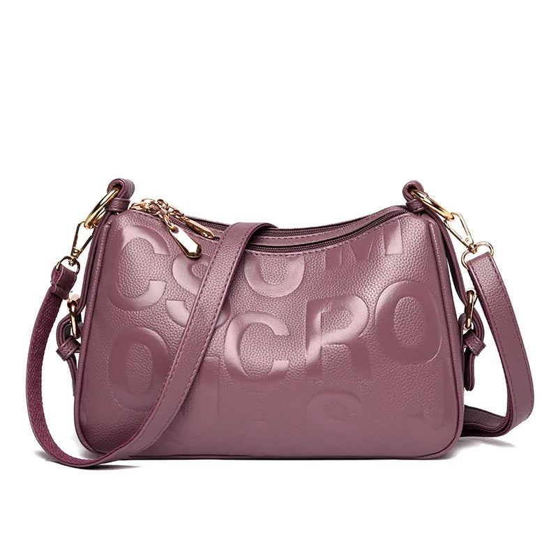 Luxury Ladies Designer Handbags Popular Crossbody with Embossed