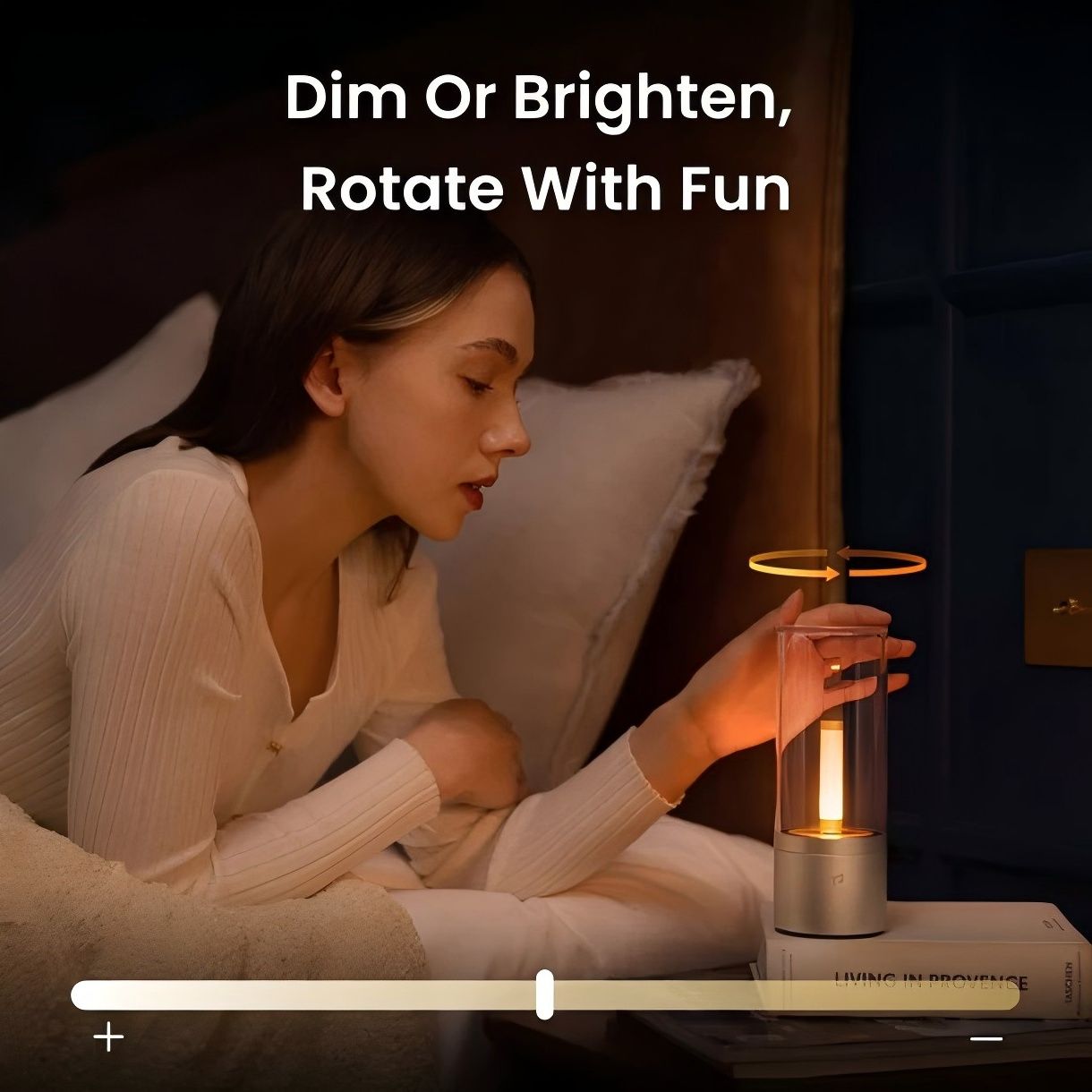 Yeelight LED 16-Color Night Light Touch & App Control Minimalist Bedroom Atmosphere Lamp – White