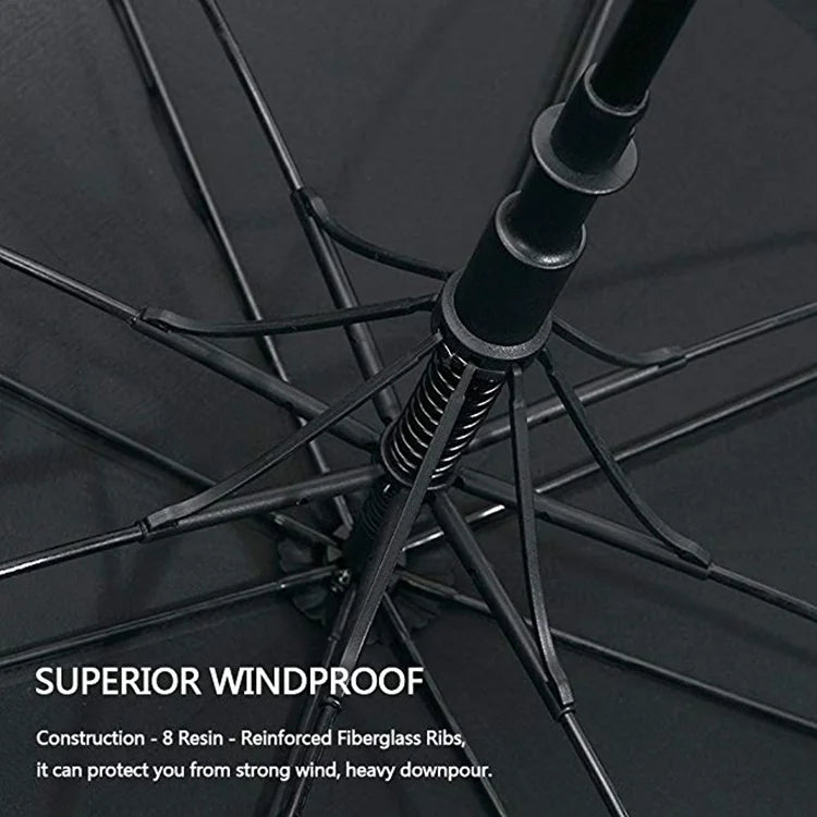 Windproof Auto Open Close Extra Large Heavy Duty Golf Umbrella