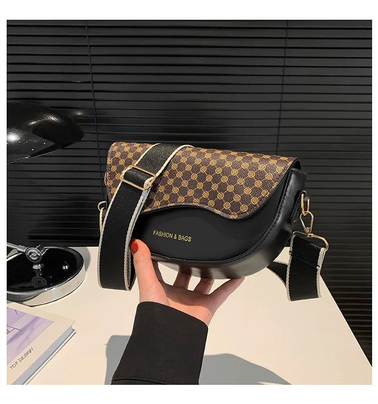 Vintage Texture Single Shoulder Bag for Women New Trendy
