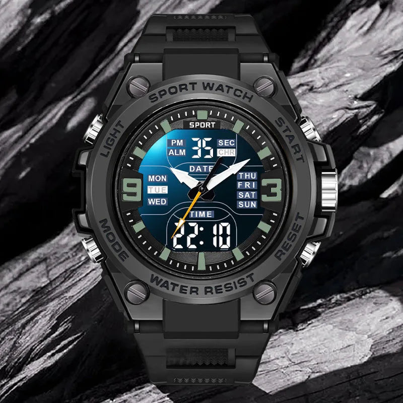 Men's Sport Watch with Colorful Dual Display