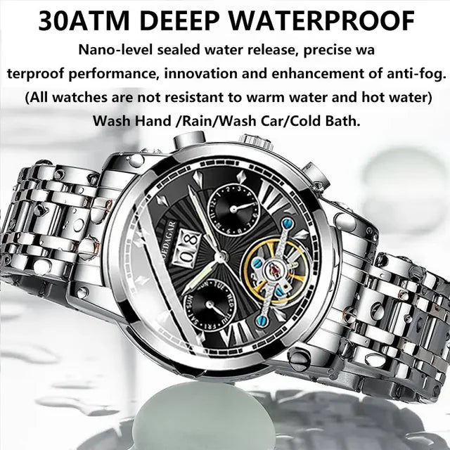Poedagar Luxury Waterproof Mechanical Watch