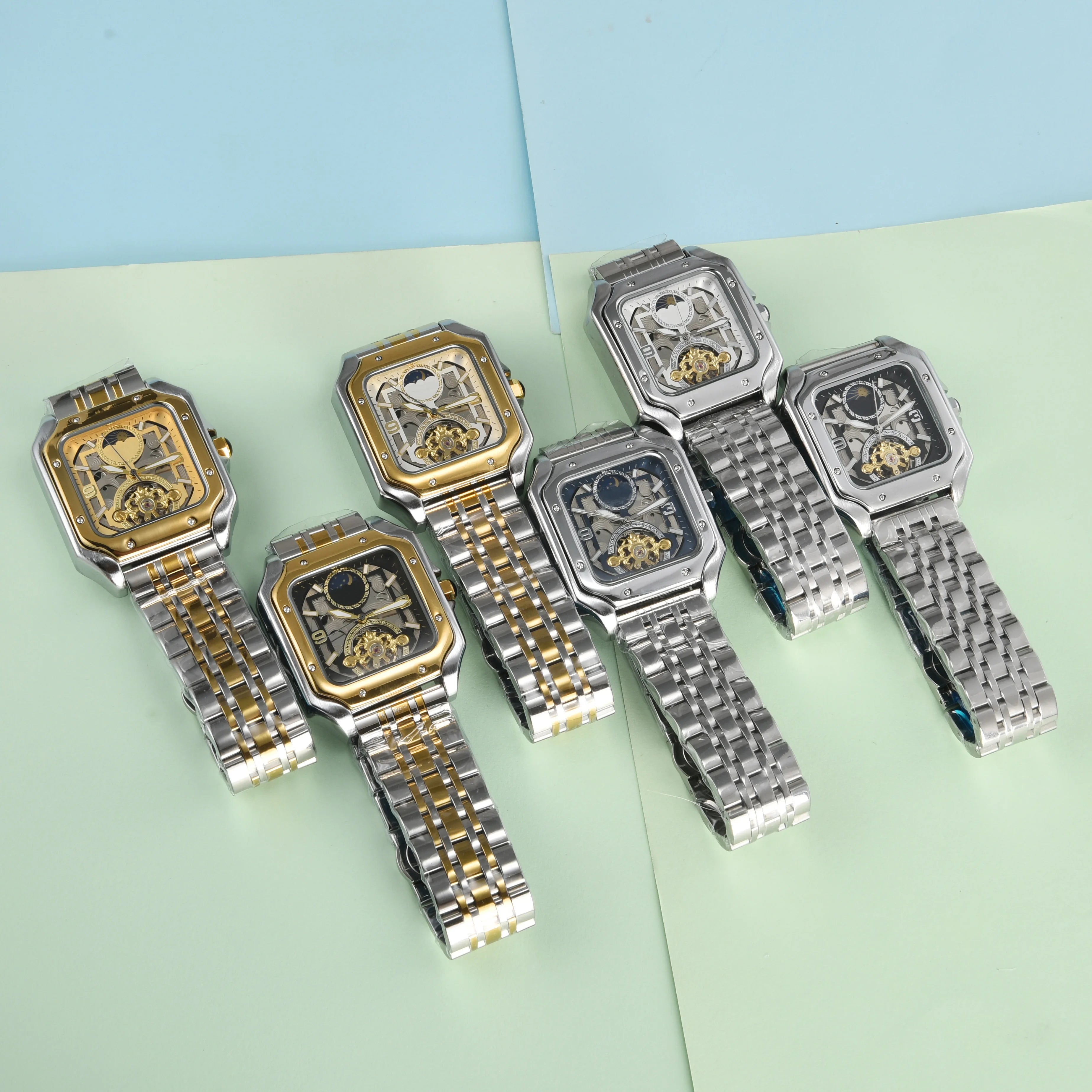 Men's Luxury Mechanical Square Watch