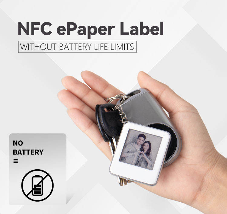 Smart NFC E-Ink Display Keychain