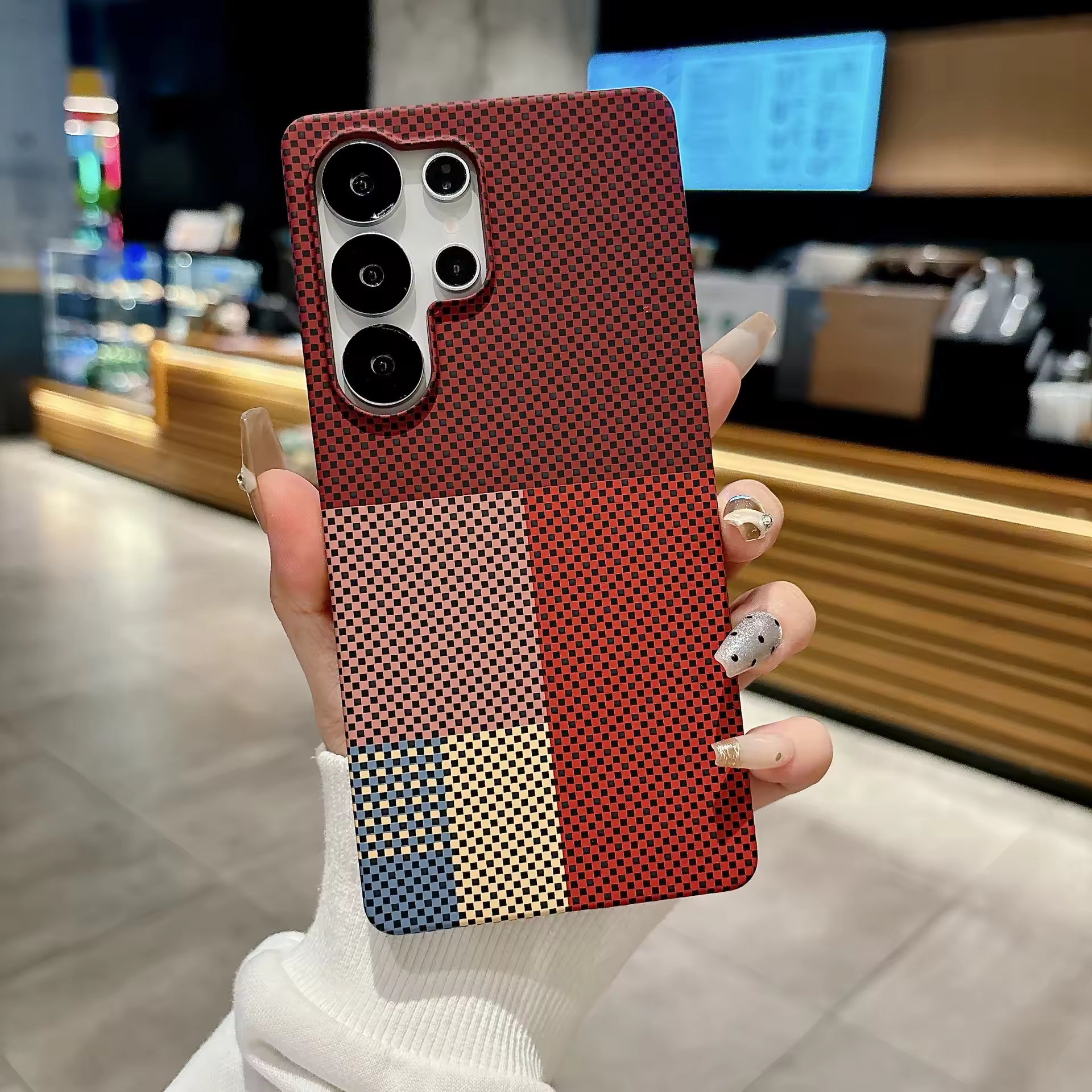 Carbon Fiber PC Bumper Cover for Samsung Galaxy S26