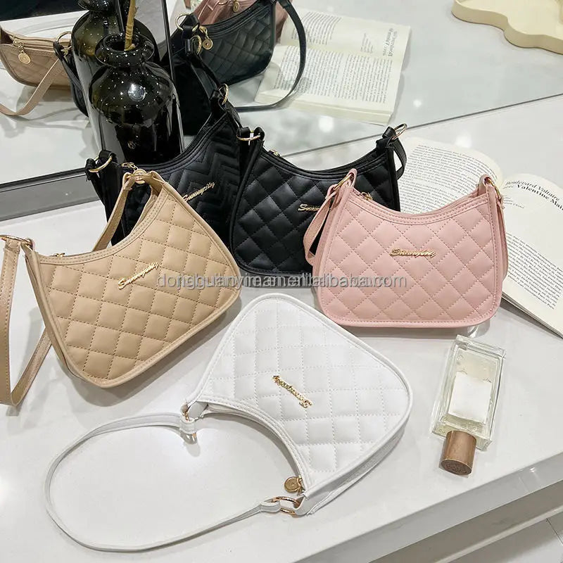 Designer Saddle Shoulder Bags Women's Vintage PVC PU Shoulder Bag for