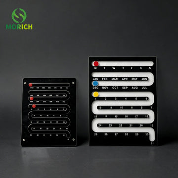 Memphis Style Acrylic Perpetual Calendar
