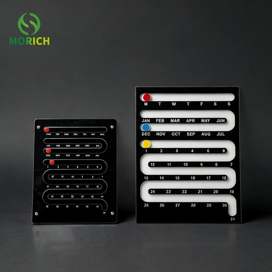 Memphis Style Acrylic Perpetual Calendar