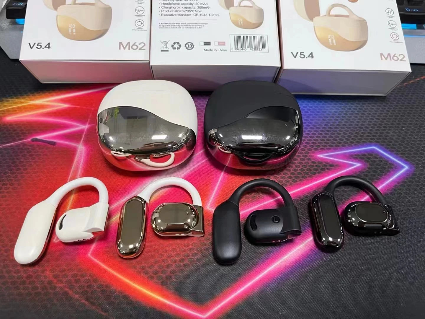 Newest M62 TW SBT V5.4 Earphones Stereo True Wireless Headset Earbuds