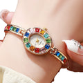 Elegant Luxury Zircon Quartz Watch for Women