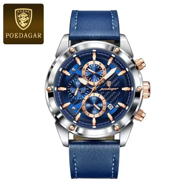 POEDAGAR Luxury Sports Men's Chronograph Watch