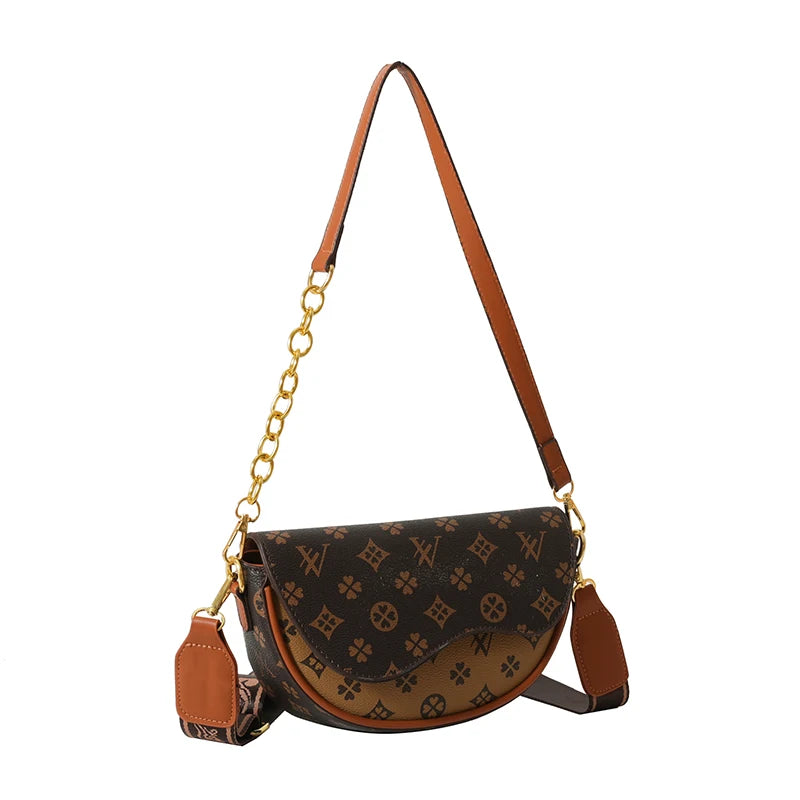 Luxurious Famous Brand Women's Designer Crossbody Bag PU Vintage