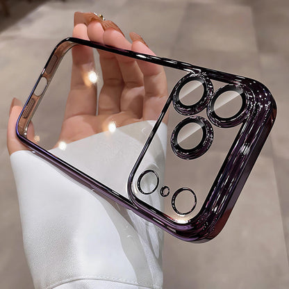 Crystal Clear Electroplated Ultra-Slim Case for iPhone 13 -17Pro Max